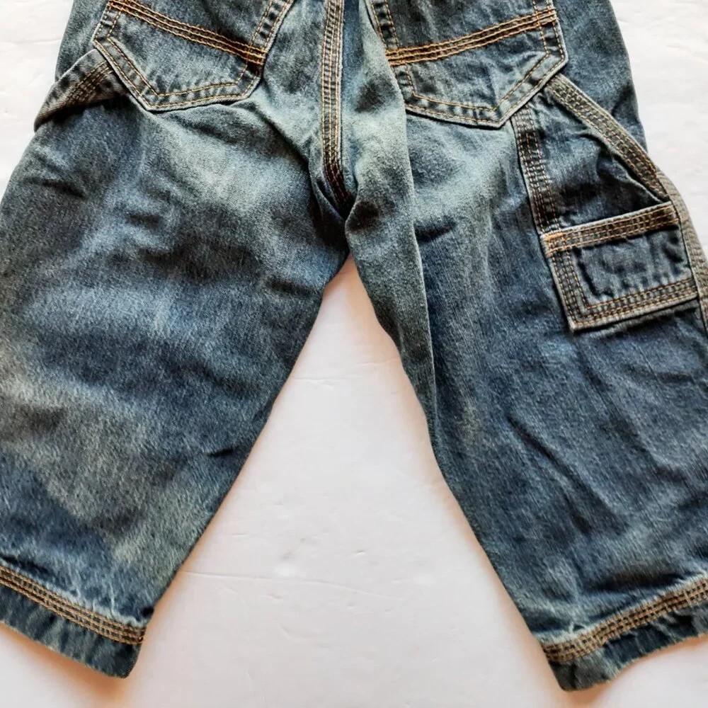 Old Navy Kids Jeans Carpenter Snap Denim 18-24 Months Toddler Boys Girls